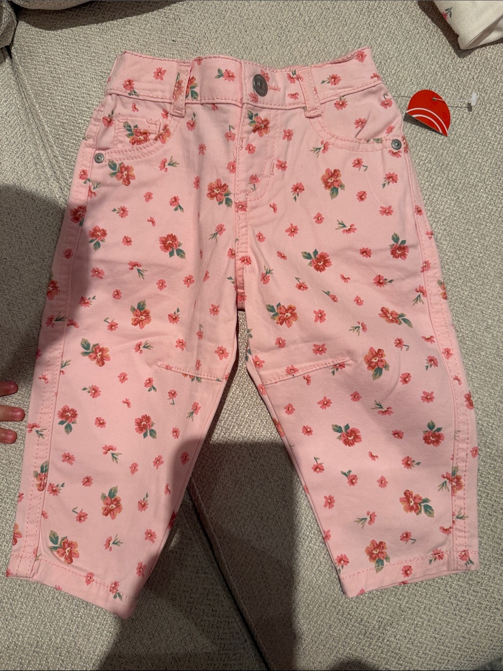 Girls' Pink Floral pants